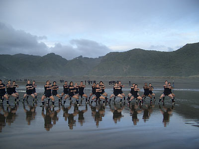 Beach haka