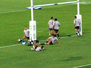 All Blacks warm up